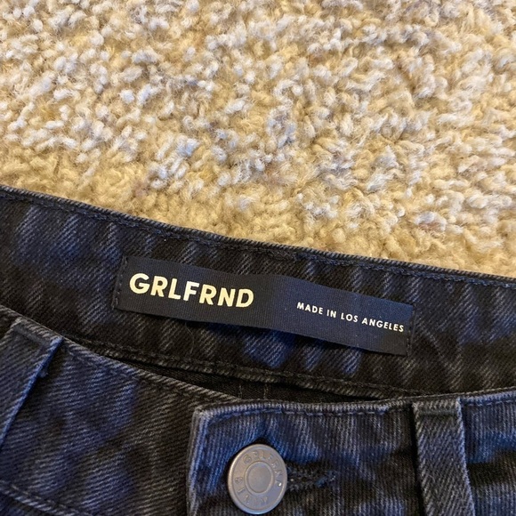 GRLFRND Women’s Kate Low Rise Slim Crop Jeans Size 26 Black 100% Cotton - Picture 6 of 11